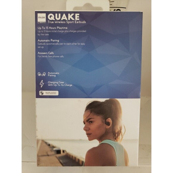 Muze by Vivitar True Wireless Bluetooth Earbuds. Bluetooth New In Box - Picture 4 of 6